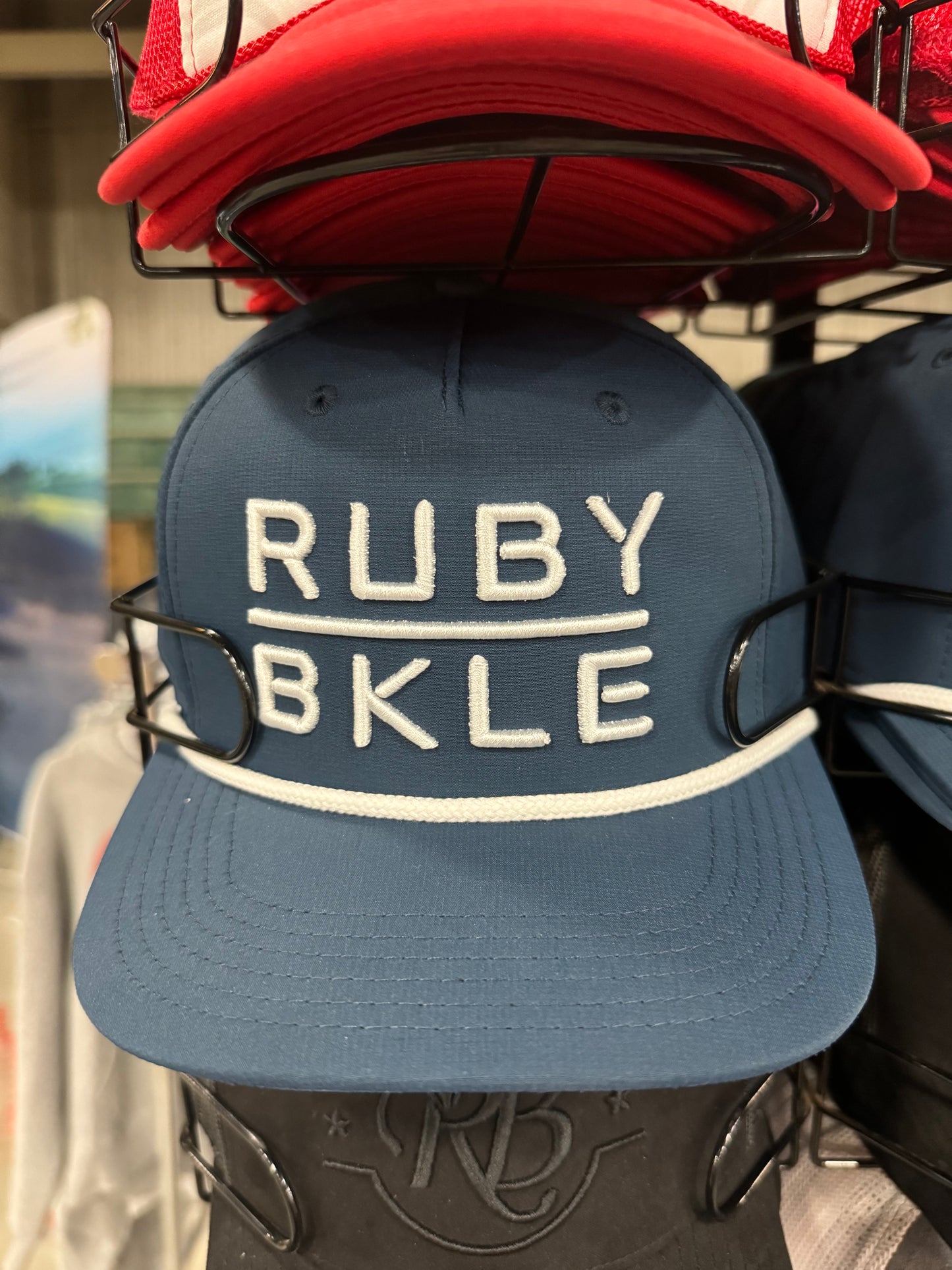 Blue rope hat
