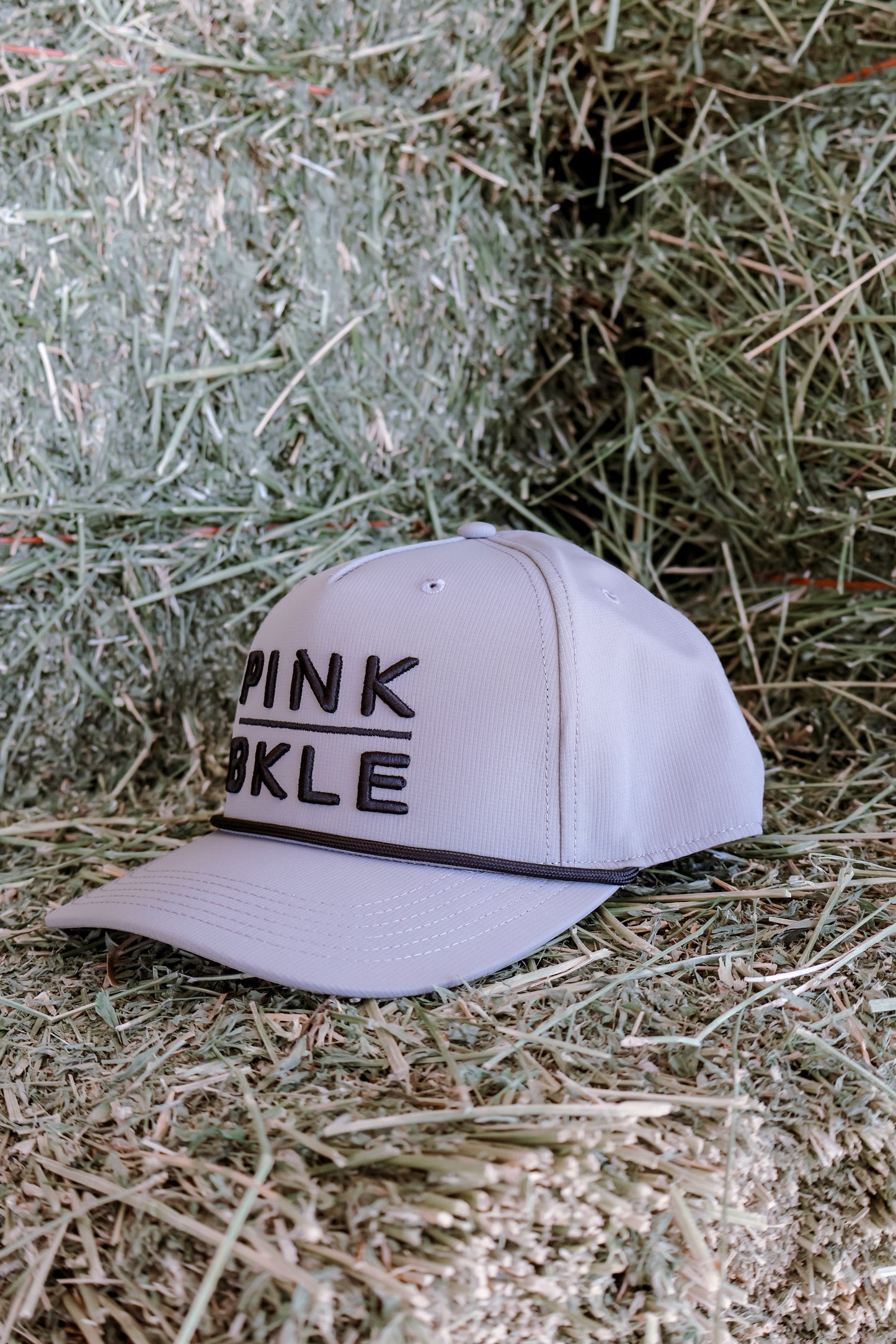 Pink Buckle Rope Hat