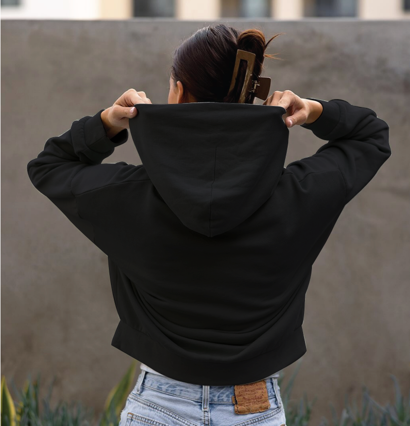 PB Black Chenille Patch Hoodie