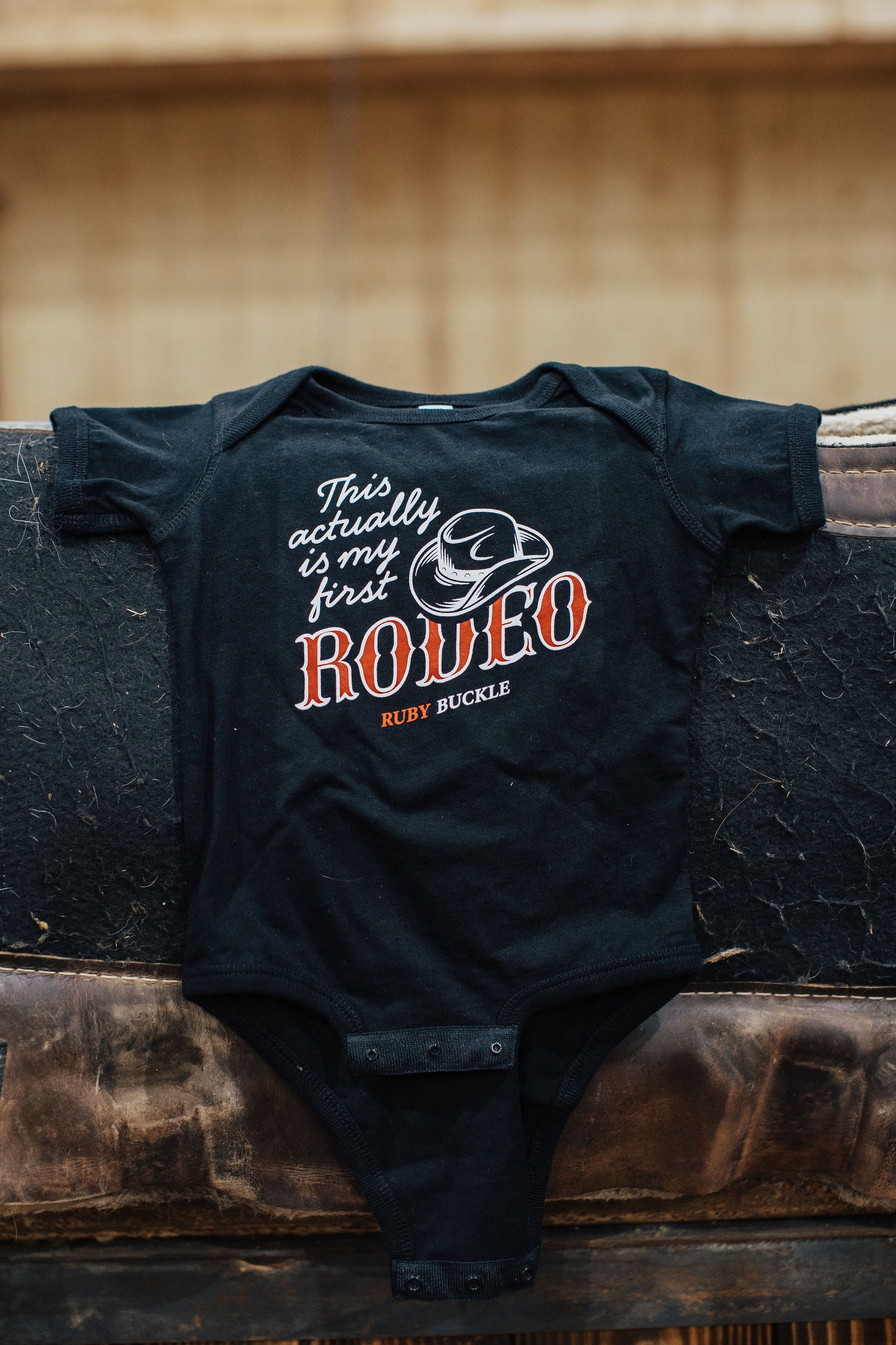 Ruby Buckle Toddler Tee & Baby Onesie