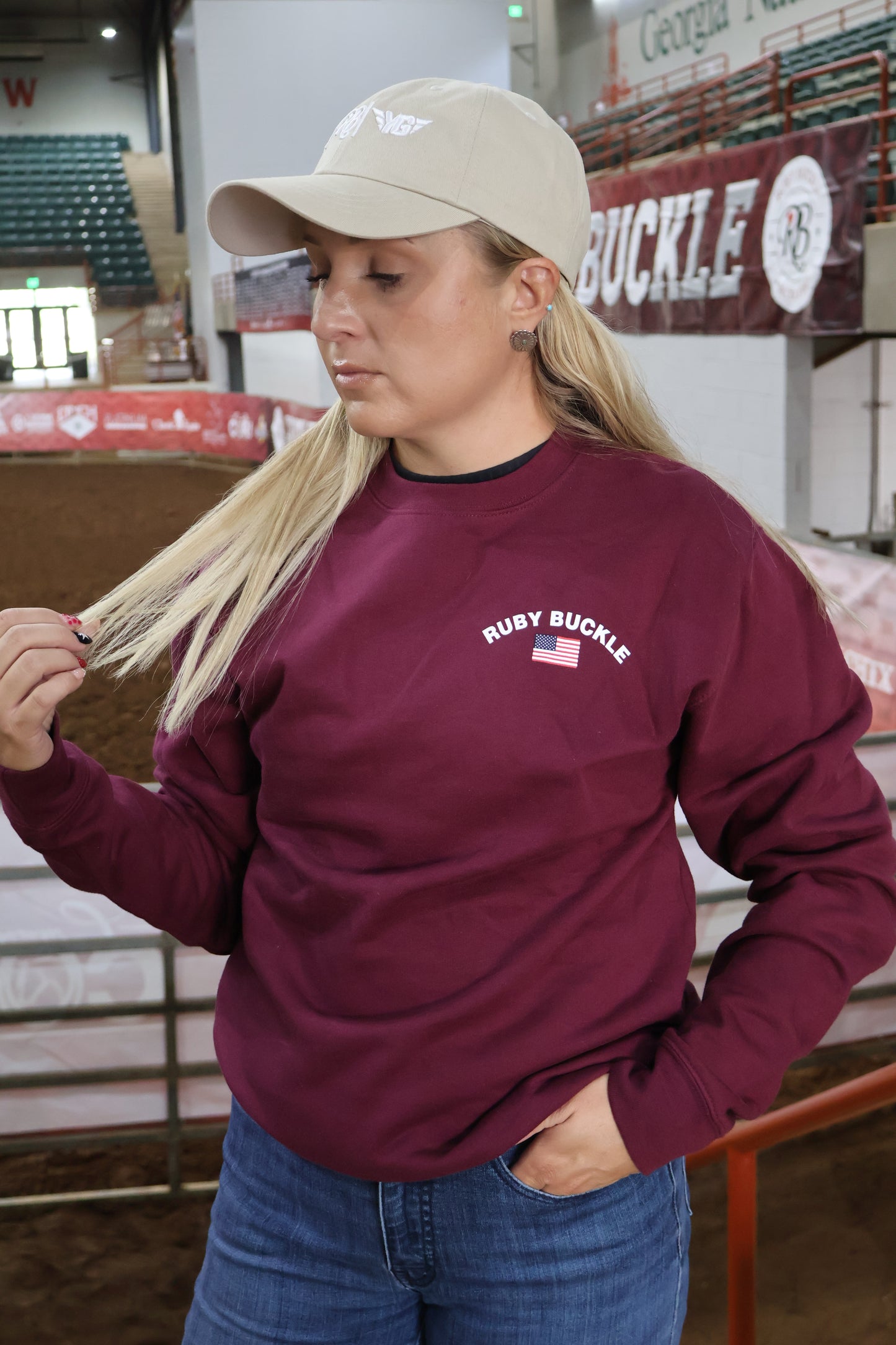 RB Maroon Crewneck
