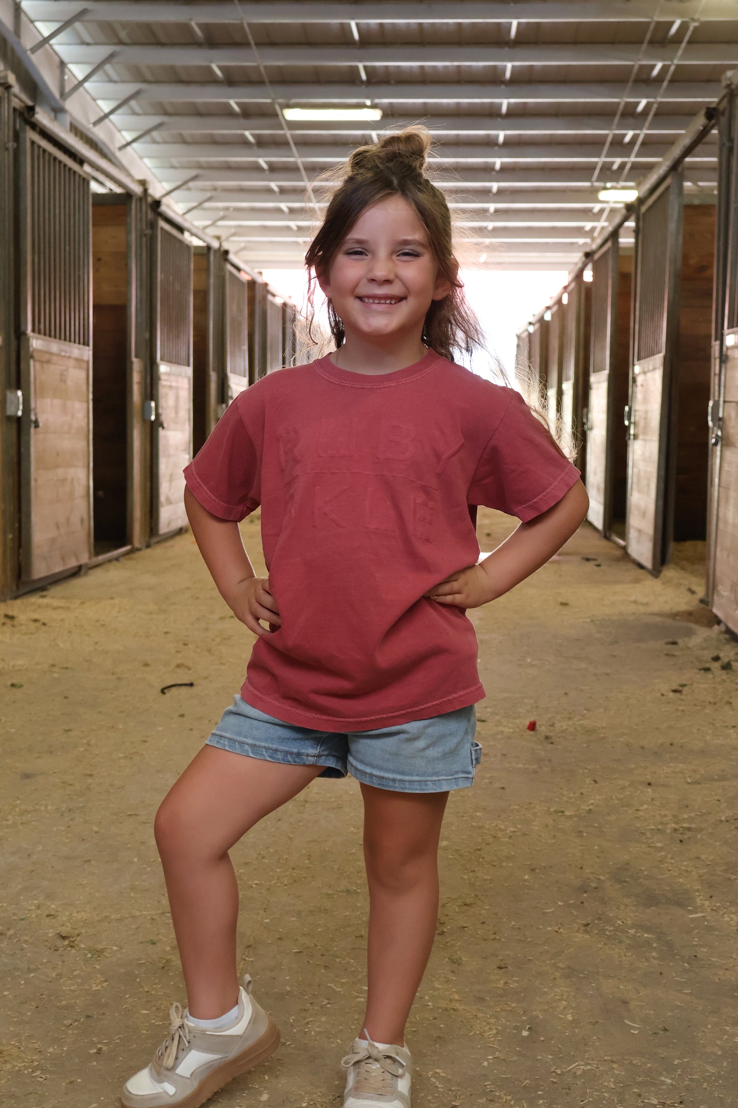 Youth Ruby Buckle Puff Tee