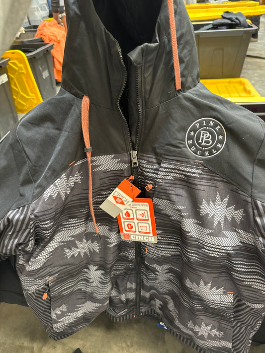 PB Cinch Women’s Black Aztec Coat