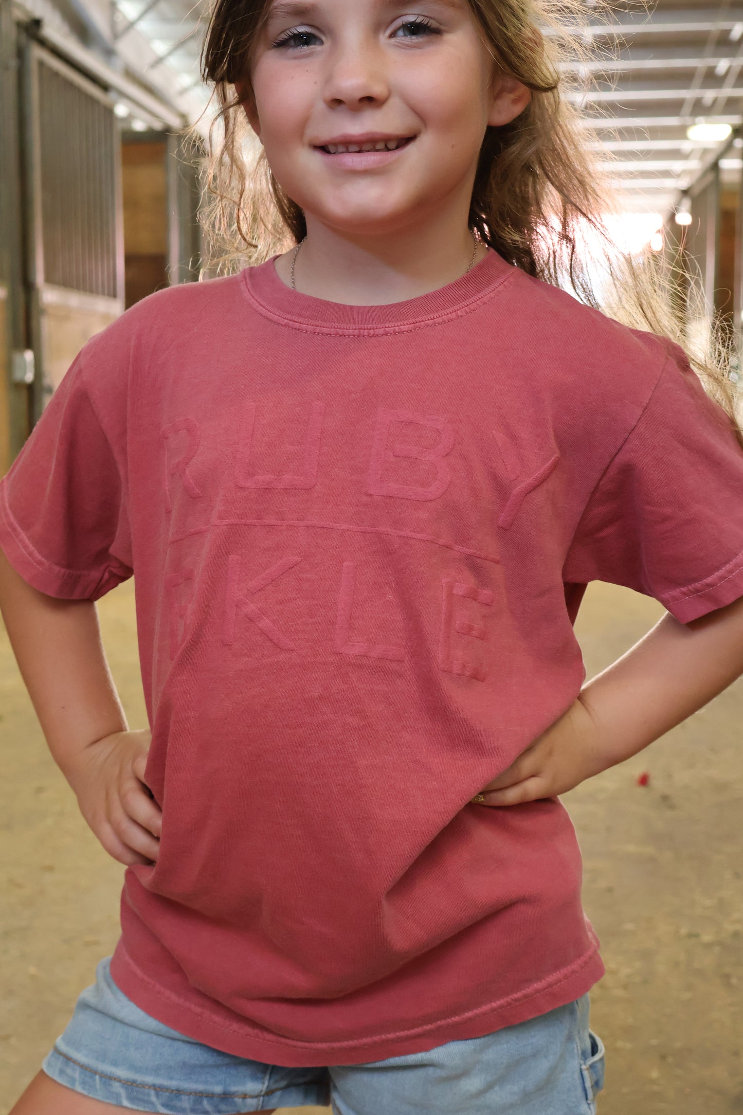 Youth Ruby Buckle Puff Tee