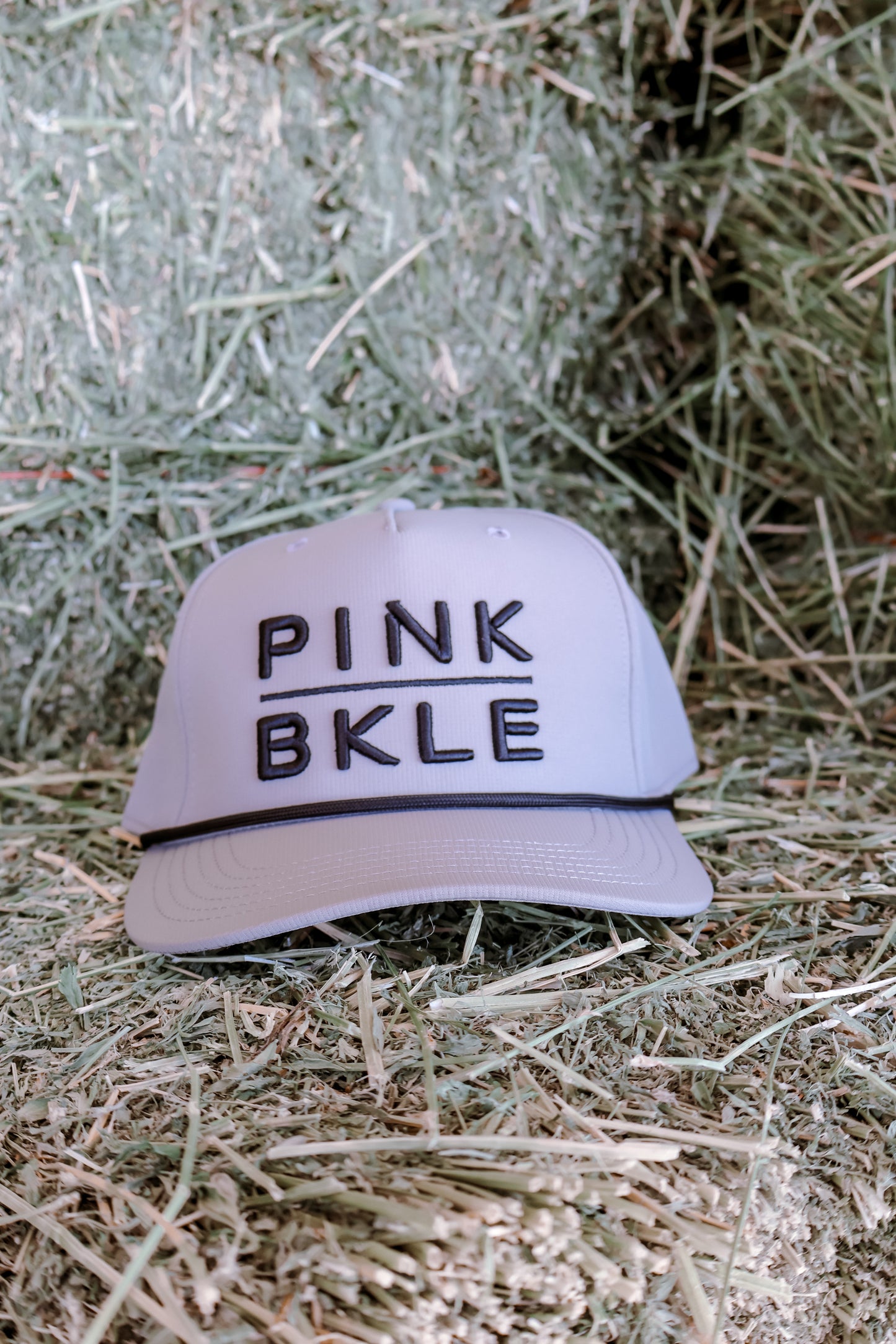Pink Buckle Rope Hat