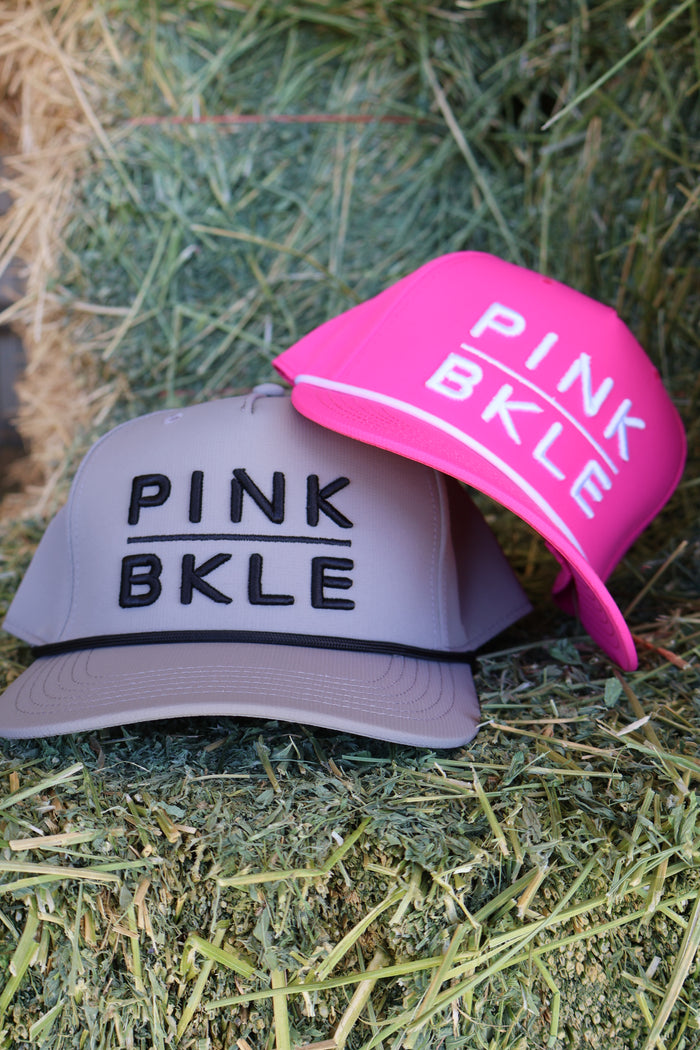 Pink Buckle Rope Hat