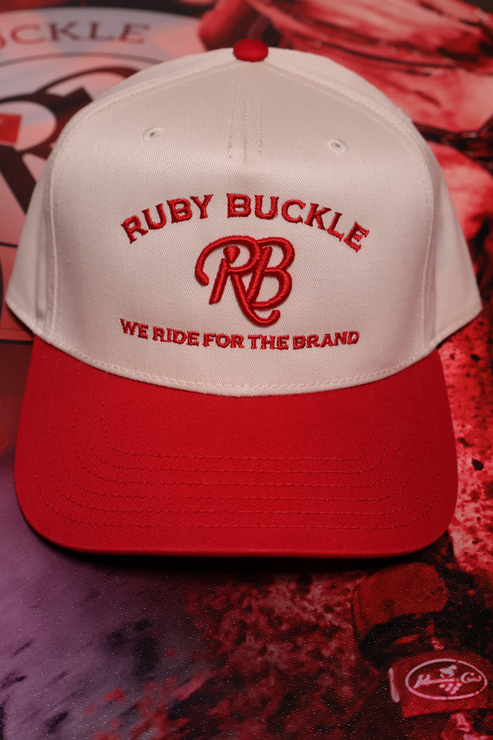 Two-Tone Ruby Buckle Hat