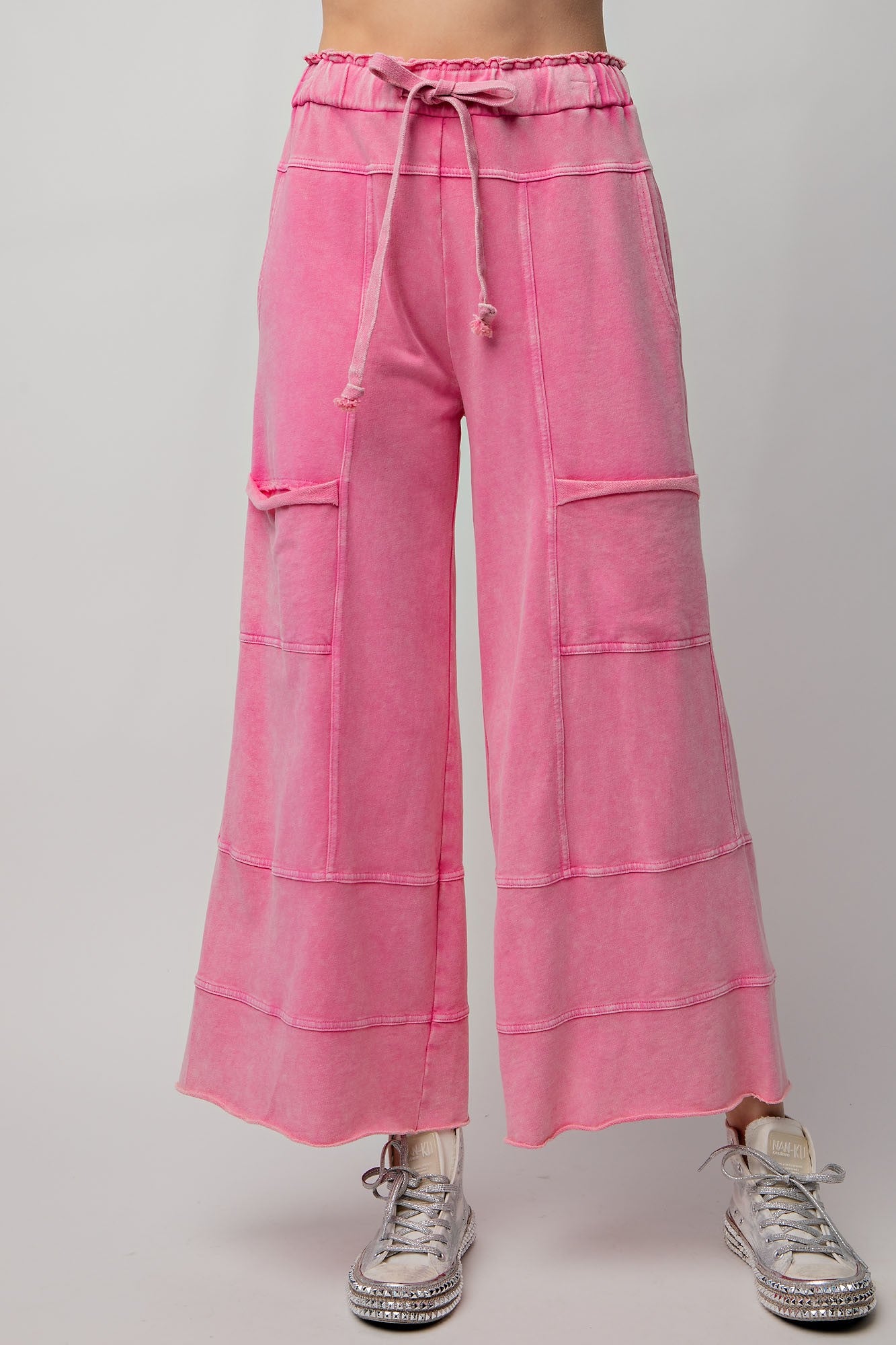 Pink Buckle Cargo Pants