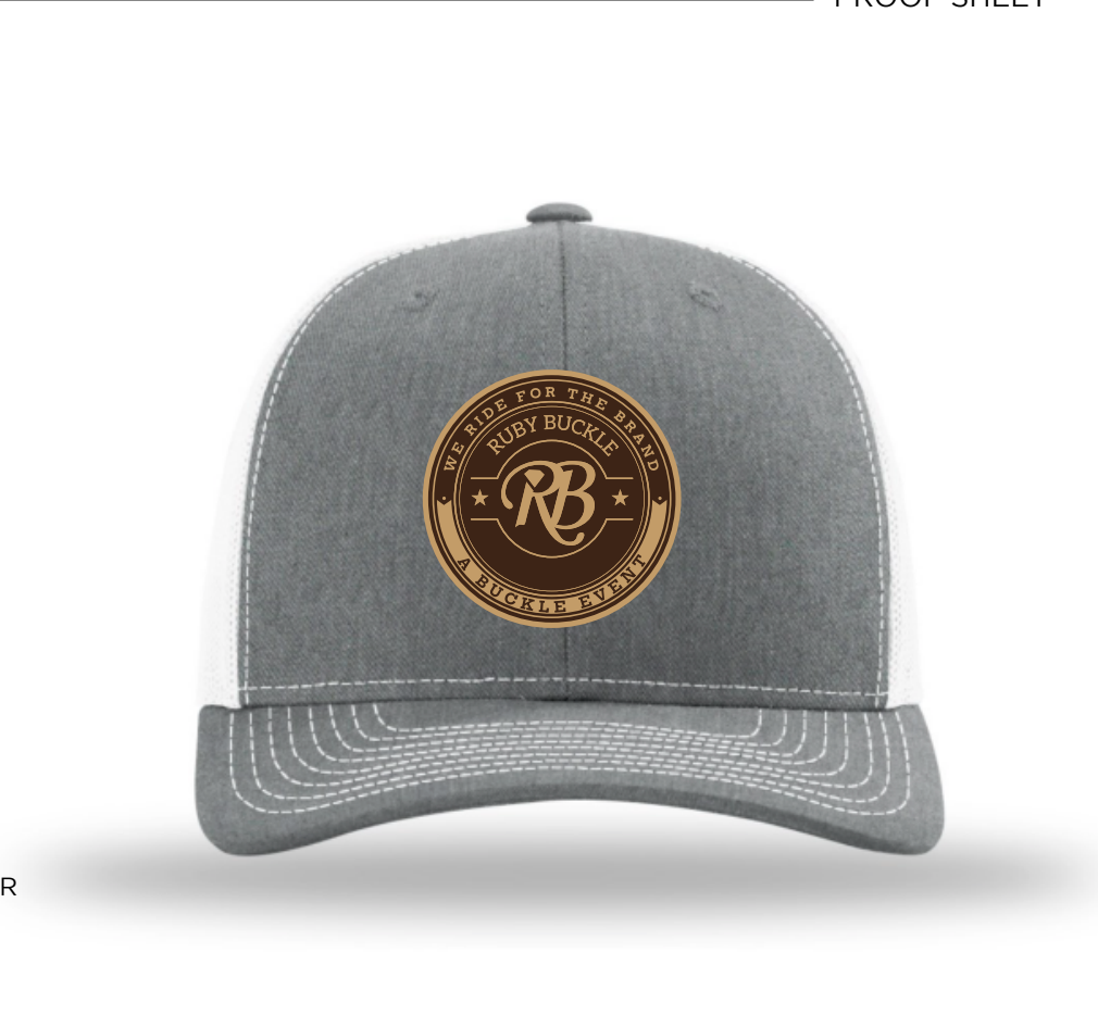 Ruby Buckle Light Circle Logo Hat