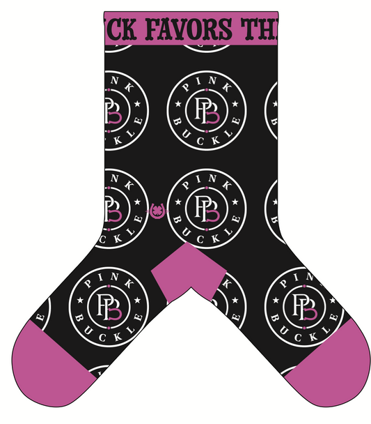 Pink Buckle Socks