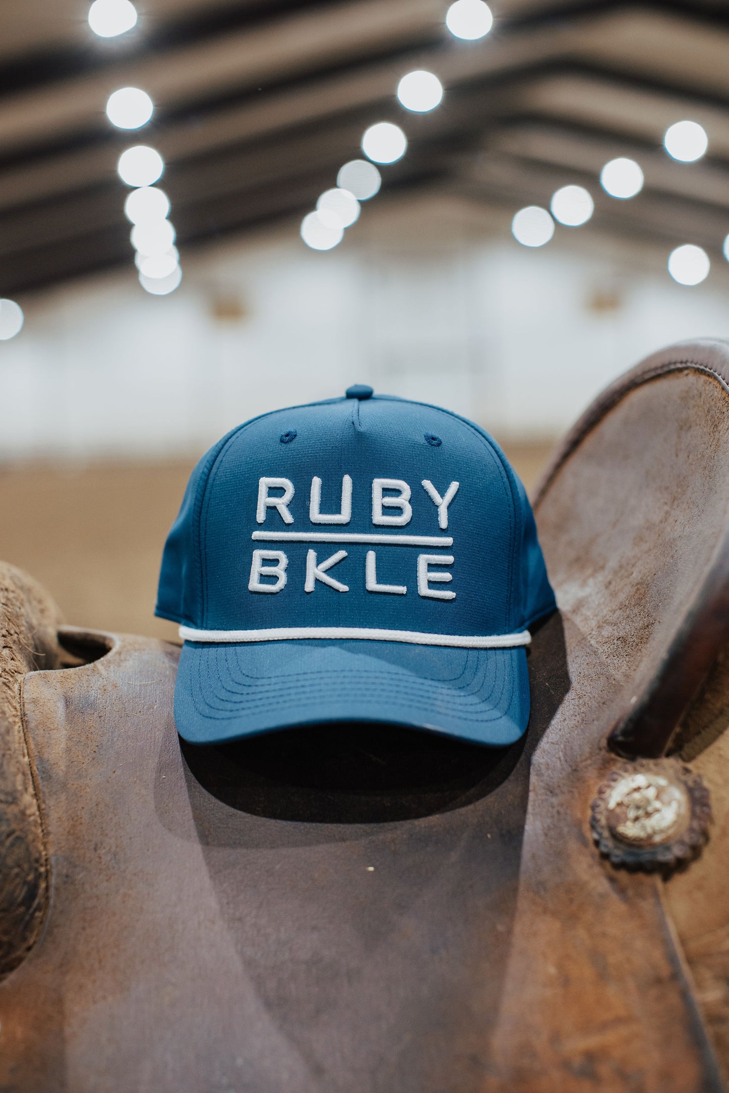 Ruby Buckle Blue Rope Hat