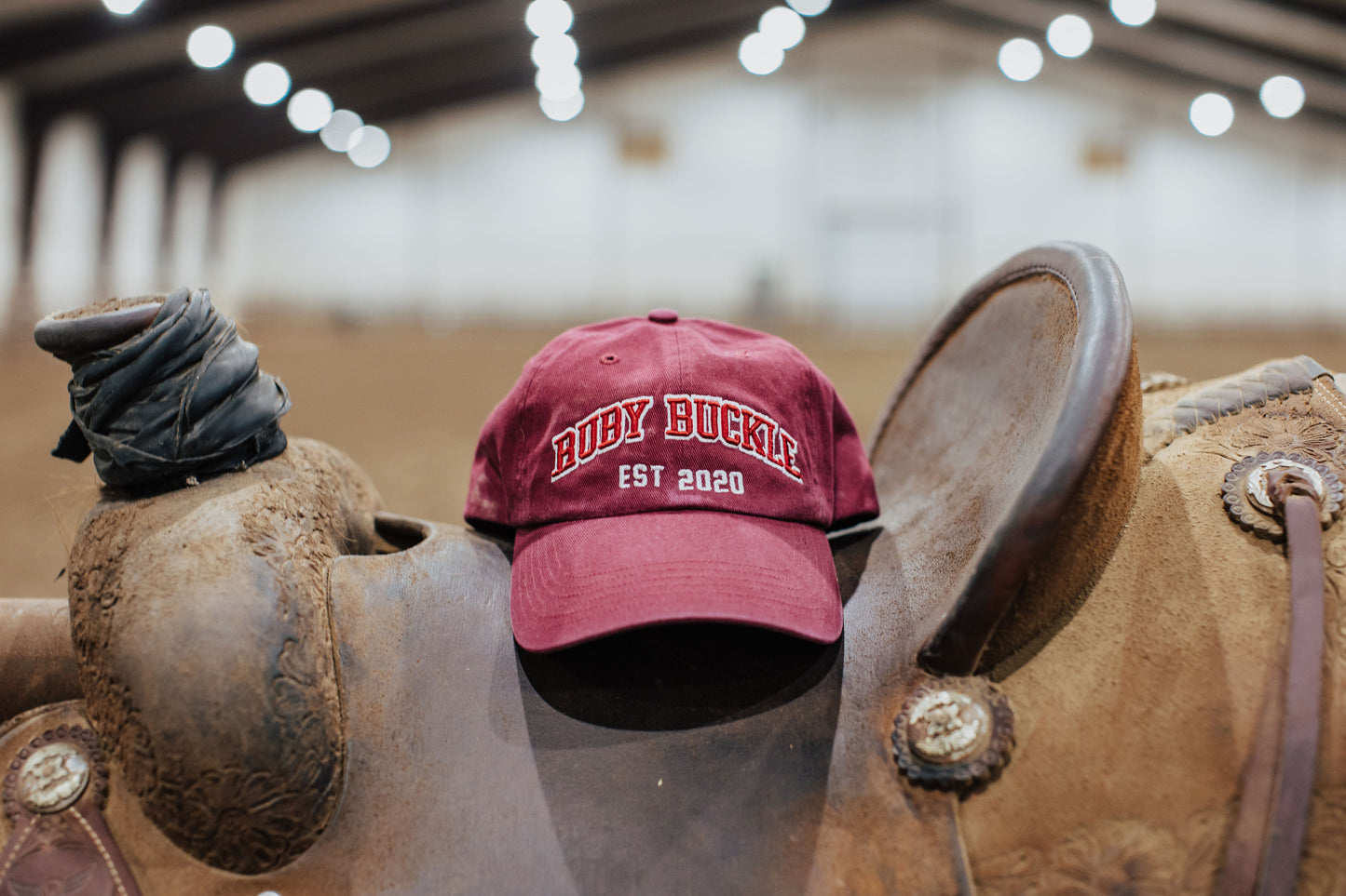 Ruby Buckle Red Dad Hat