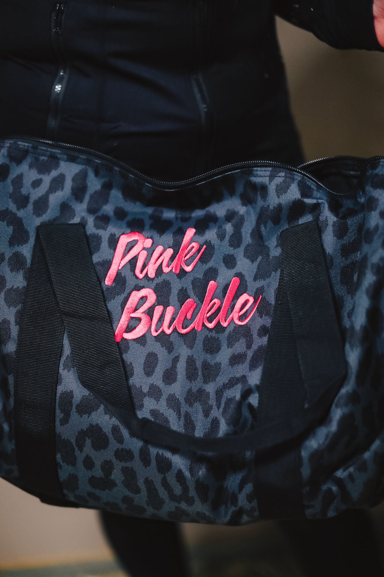 Pink Buckle Duffle Bag