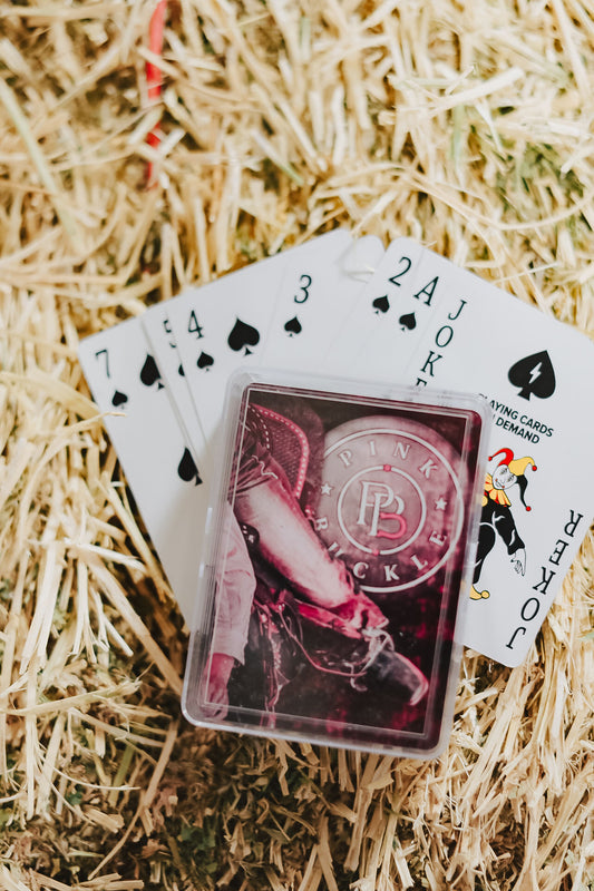 Pink Buckle Playing Cards